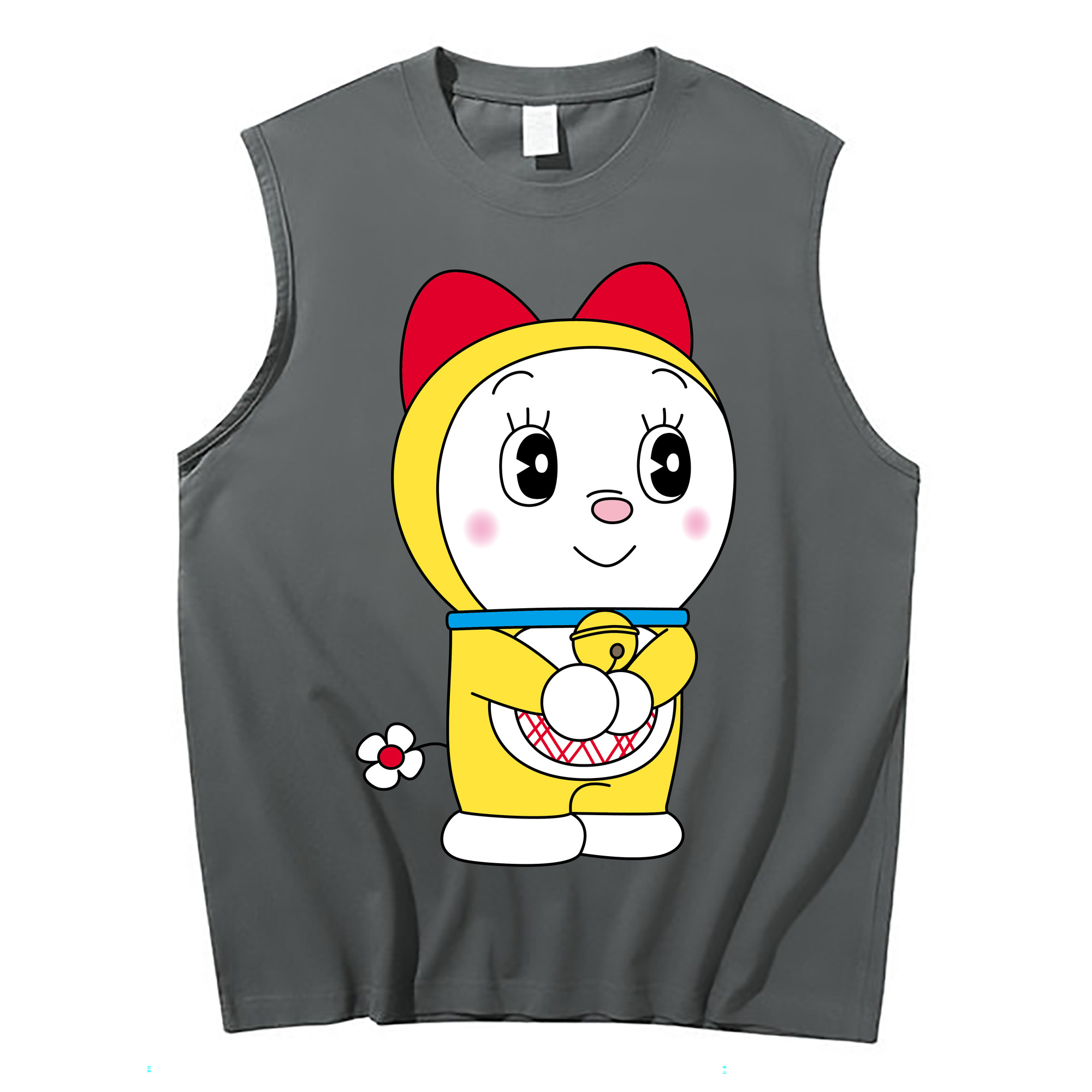 （画像用） ドラえもん ドラミ Doraemon Dorami コットン100％タンクトップ（フロントプリント）